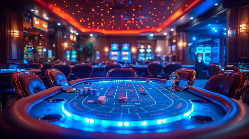 Casino-style slot games and table games available on gt77